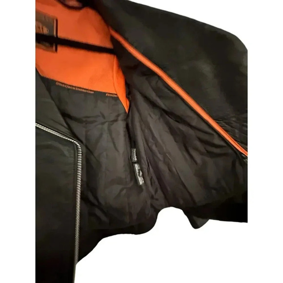 First Classics Italian Leather Gear Leather Motorcycle Jacket Size L - Picture 5 of 16